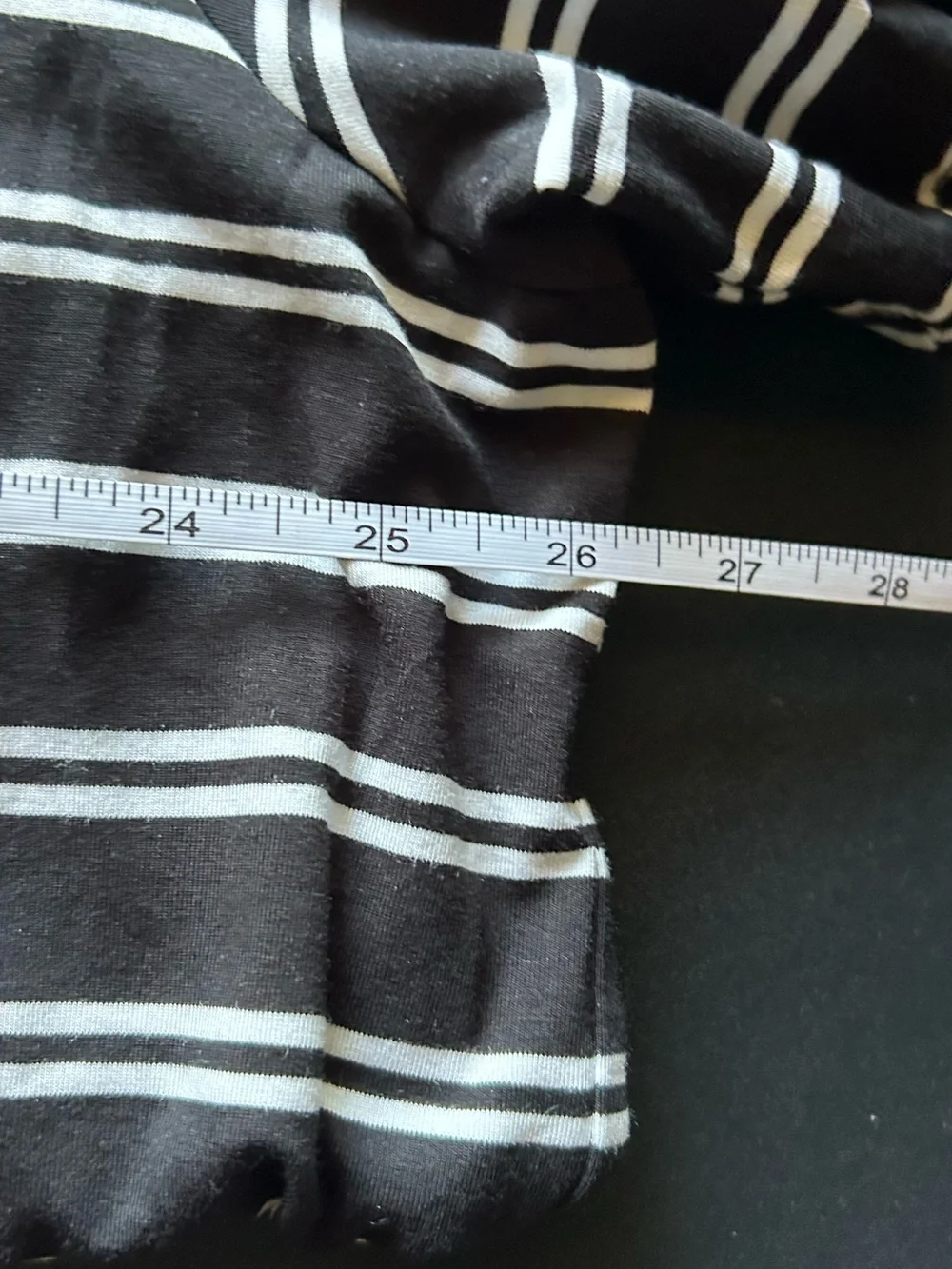 Goodfellow & Co Size XXL Black and White Striped Polo